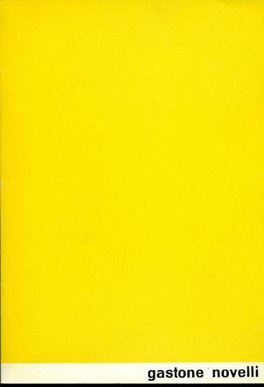 Gastone Novelli - Gastone Novelli - copertina