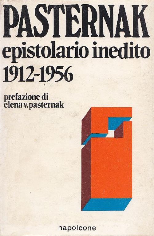 Epistolario inedito 1912-1956 - Boris Pasternak - copertina