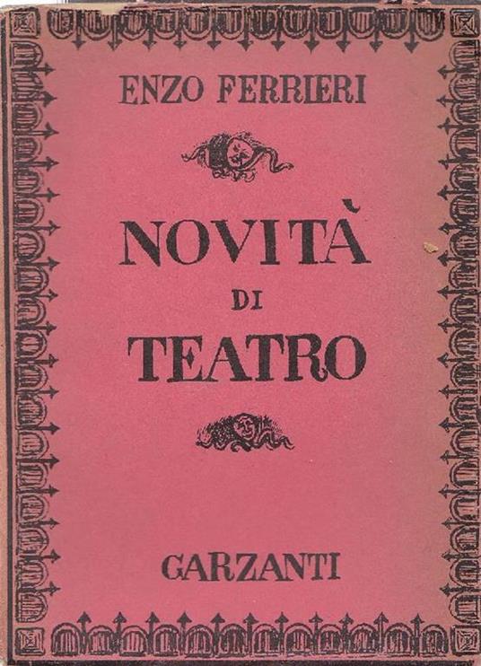 Novità di teatro - Enzo Ferrieri - copertina