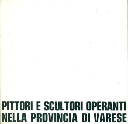 Pittori e scultori operanti nella provincia di Varese - Franco Passoni - copertina