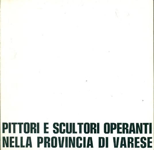Pittori e scultori operanti nella provincia di Varese - Franco Passoni - copertina
