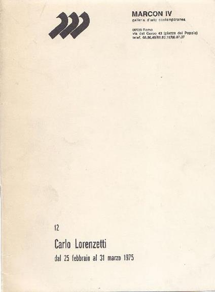 Carlo Lorenzetti - Carlo Lorenzetti - copertina