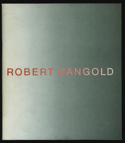 Robert Mangold - Diane Waldman - copertina
