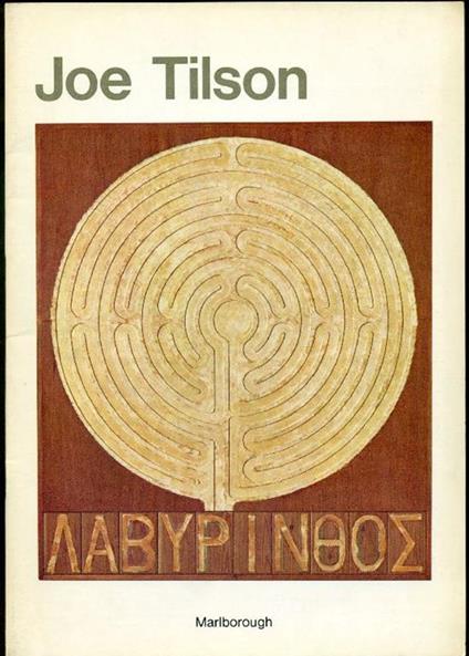 Joe Tilson - Joe Tilson - copertina