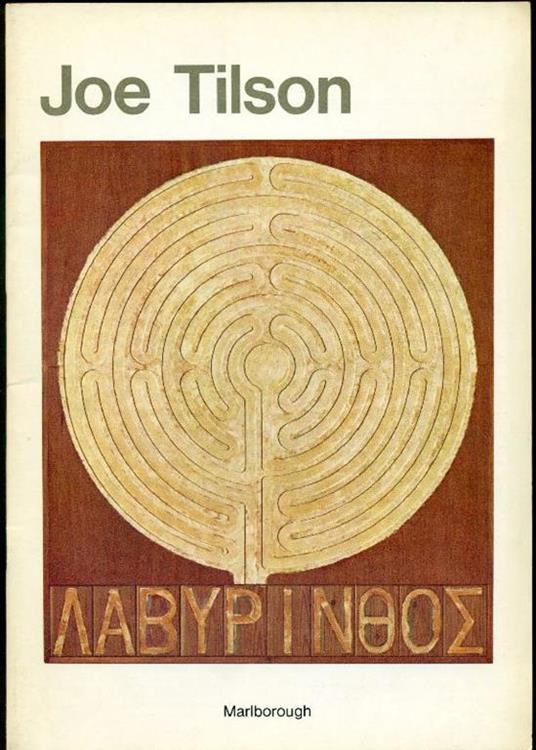 Joe Tilson - Joe Tilson - copertina