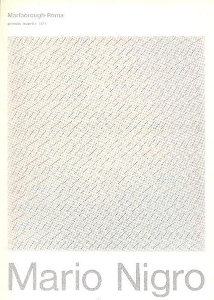 Mario Nigro - Mario Nigro - copertina