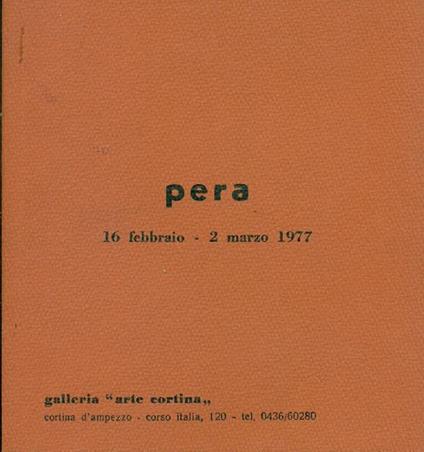 Pera - Luciano Pera - copertina