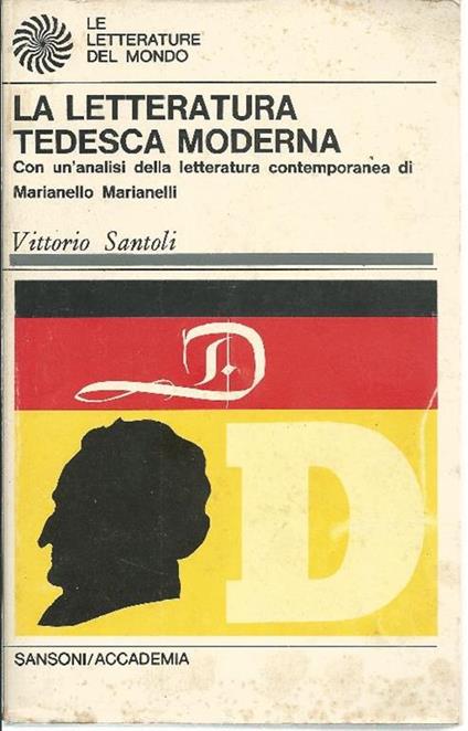 La letteratura tedesca moderna - Vittorio Santoli - copertina