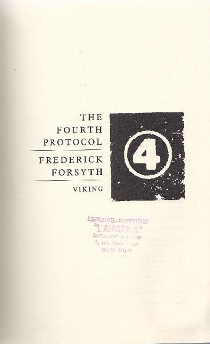 The fourth protocol - Frederick Forsyth - copertina