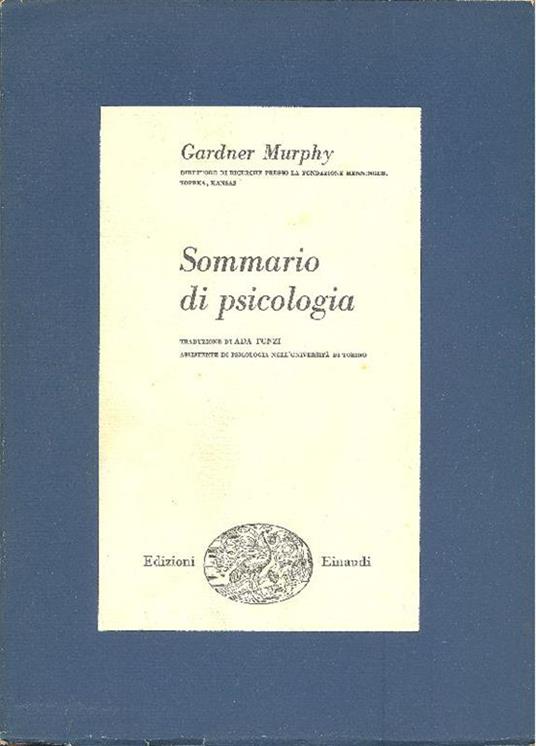 Sommario di psicologia - Gardner Murphy - copertina