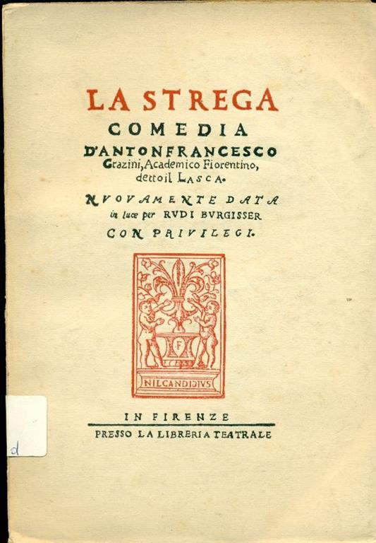 La strega - D'Antonfrancesco Grazini - copertina