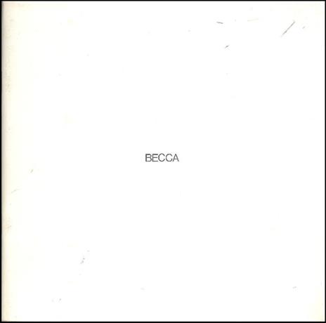 Becca - Giuseppe Becca - copertina