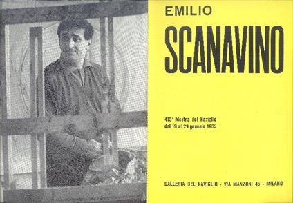 Emilio Scanavino. Pieghevole mostra galleria del Naviglio 1965 - Emilio Scanavino - copertina