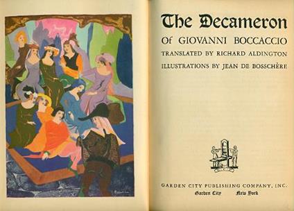 The Decameron - Giovanni Boccaccio - copertina