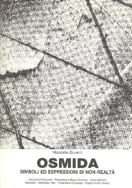 Osmida. Simboli ed espressioni di non- realtà - Massimo Duranti - copertina