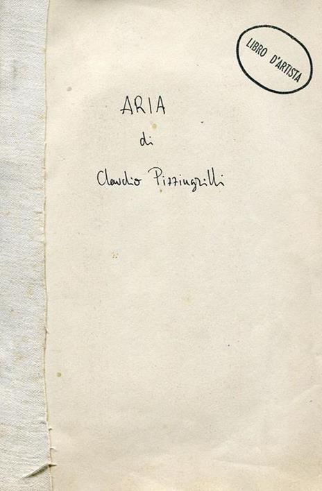 Aria - Claudio Pizzingrilli - copertina
