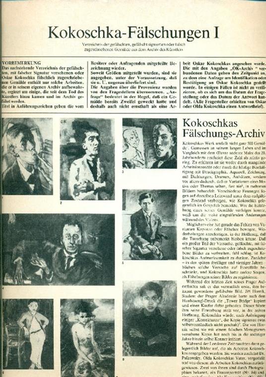 Kokoschka. Sonderdruck aus den Weltkunst Nr. 2 vom 15. Januar 1982. Weltkunst Nr. 3 vom 1. Februar - Oskar Kokoschka - 2