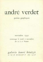 André Verdet. Poesies graphiques