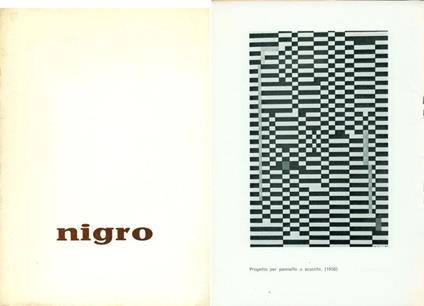 Nigro. Galleria Peccolo1972 - Mario Nigro - copertina