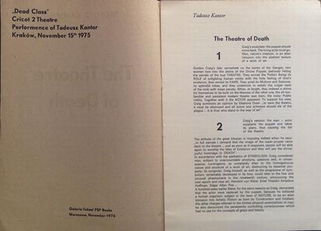The Theatre of Death - Tadeusz Kantor - 2