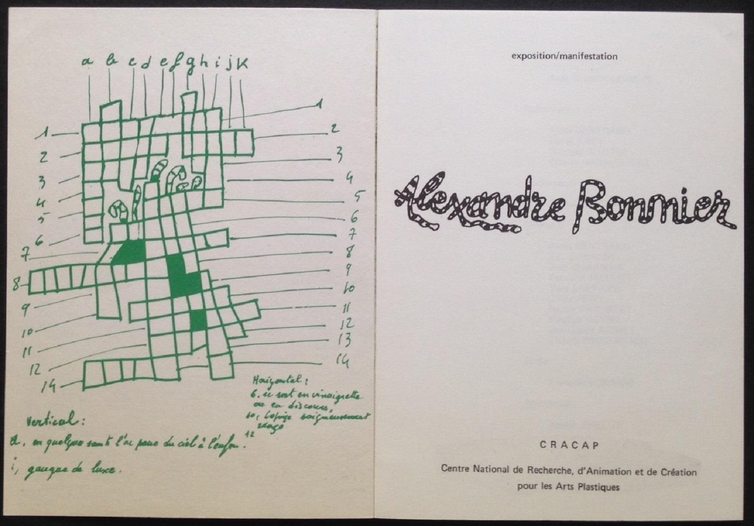 Alexandre Bonnier. Jardins de papier: gisants polochons plates-bandes et parterres tombeaux et salades