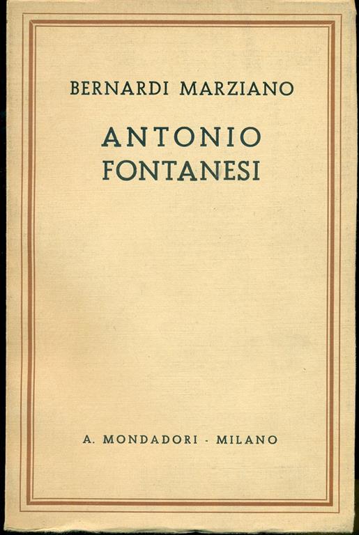 Antonio Fontanesi - Antonio Fontanesi - copertina