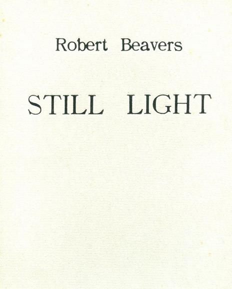 Still Light - Robert Beavers - copertina