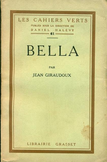 Bella - Jean Giraudoux - copertina