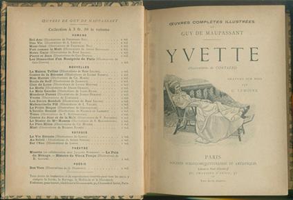 Yvette - Guy de Maupassant - copertina
