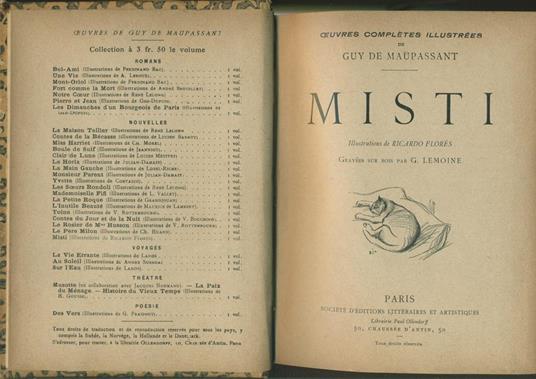 Misti - Guy de Maupassant - copertina