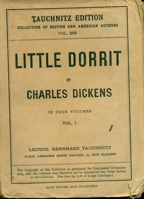 Little Dorrit - Charles Dickens - copertina