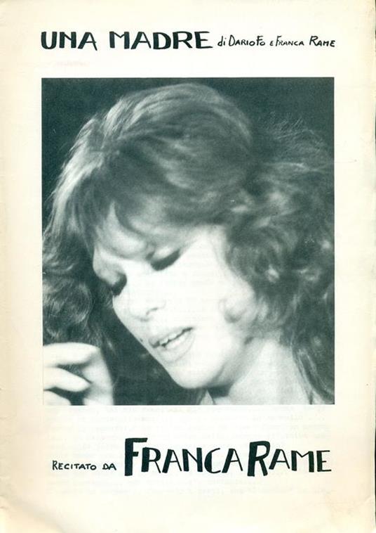 Una madre - Dario Fo - copertina