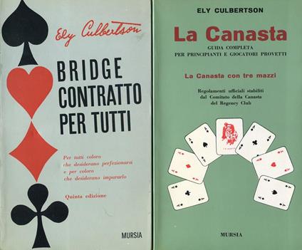 La canasta. Bridge contratto per tutti - Ely Culbertson - copertina
