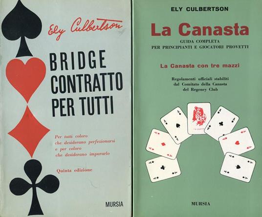 La canasta. Bridge contratto per tutti - Ely Culbertson - copertina