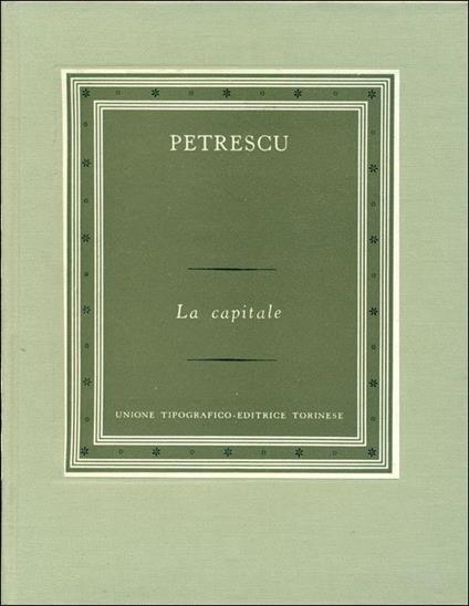 La capitale - Ceza Petrescu - copertina