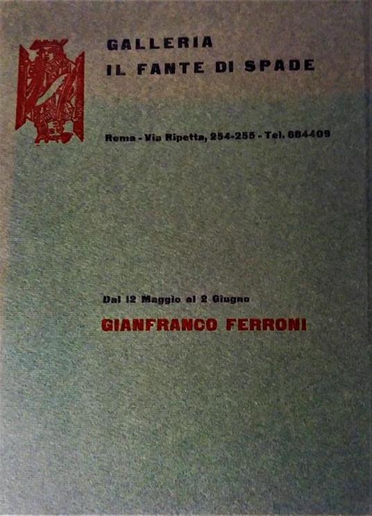 Gianfranco Ferroni - Gianfranco Ferroni - copertina