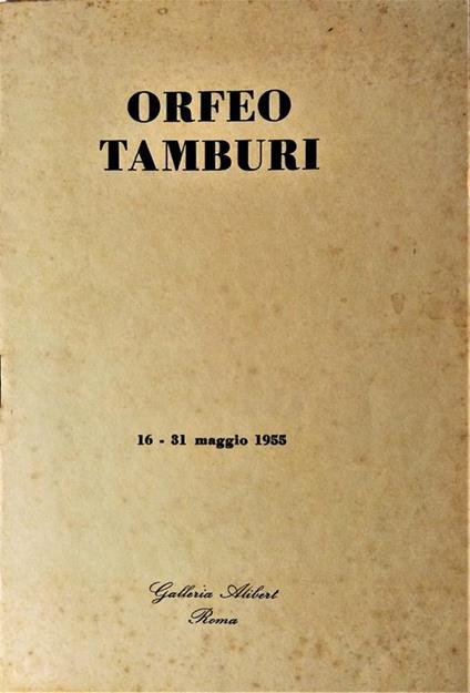 Orfeo Tamburi - Orfeo Tamburi - copertina