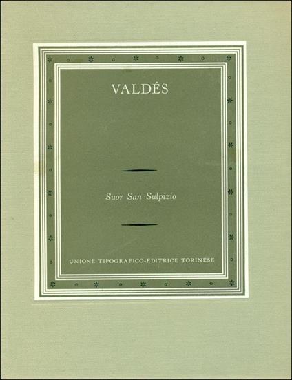 Suor San Sulpizio - Armando Palacio Valdés - copertina