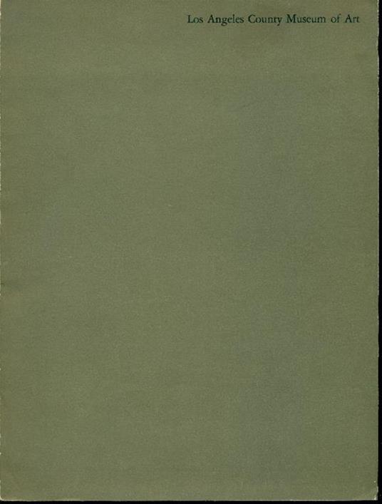 Los Angeles County Museum of Art. Week of Dedication March 24 - March 30, 1965 - Edward Carter - copertina
