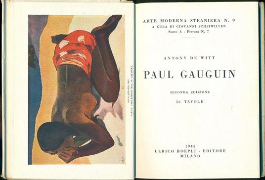 Paul Gauguin - Antony De Witt - copertina