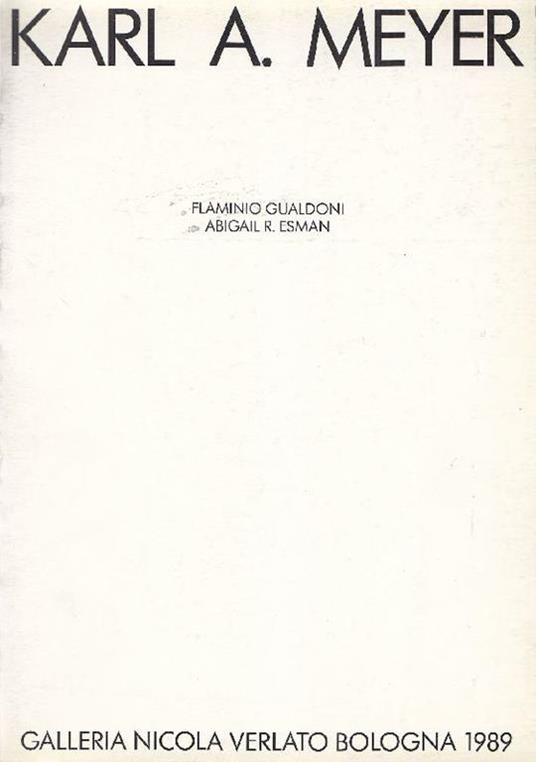 Karl A. Meyer - Meyer - copertina