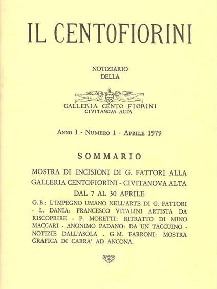 Il Centofiorini. Aprile 1979 - N.1 - copertina