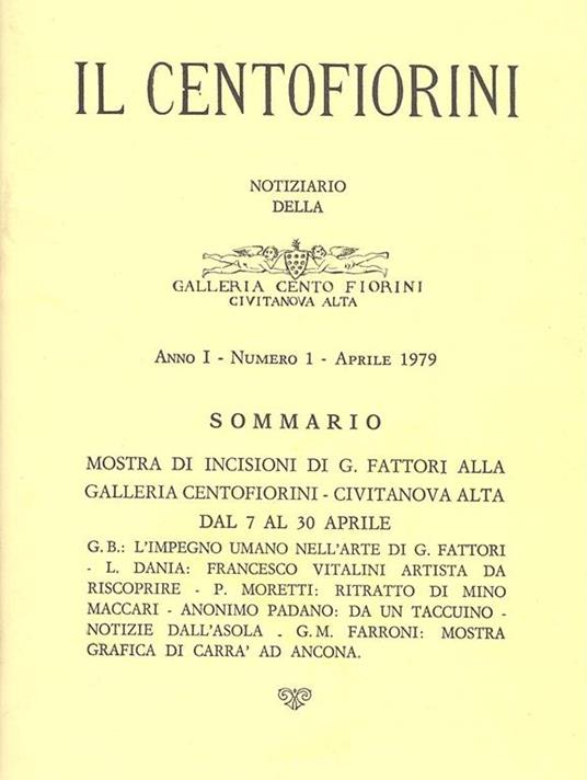Il Centofiorini. Aprile 1979 - N.1 - copertina
