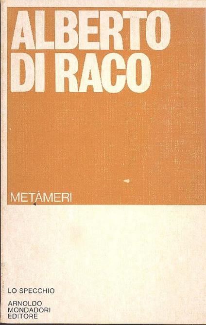 Metàmeri - Alberto Di Raco - copertina