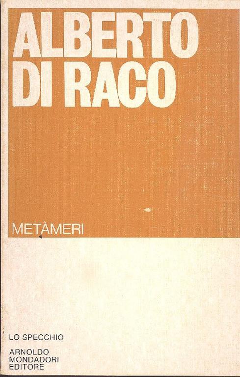 Metàmeri - Alberto Di Raco - copertina