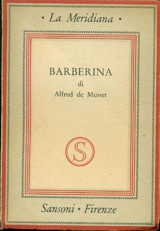 Barberina - Alfred de Musset - copertina