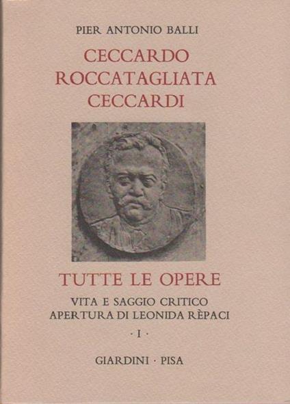 Tutte le opere - Ceccardo Roccatagliata Ceccardi - copertina