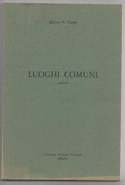 Luoghi comuni - Miklos N. Varga - copertina
