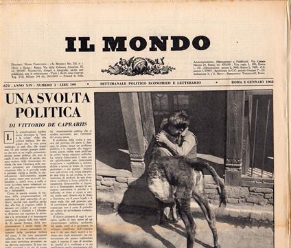 Il Mondo, 1962. Annata completa - copertina
