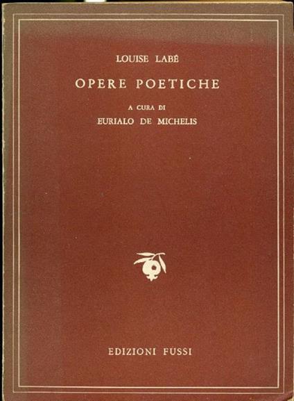 Opere poetiche - copertina